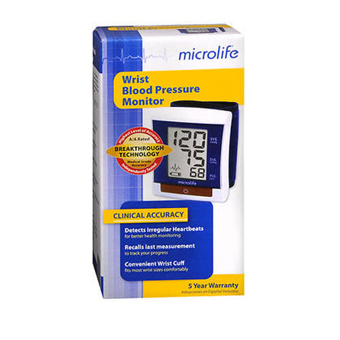 Microlife, Microlife Wrist Blood Pressure Monitor Model Bp3My1-1P, each Microlife