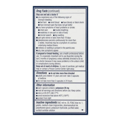 Advil, Pm Pain Reliever Nighttime Sleep-Aid, 40 Liquid Gels