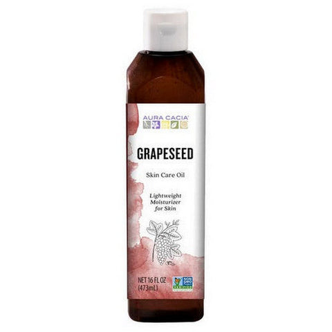 Aura Cacia, Grapeseed Pure Skin Care Oil, WITH VITAMIN E, 16 OZ Aura Cacia