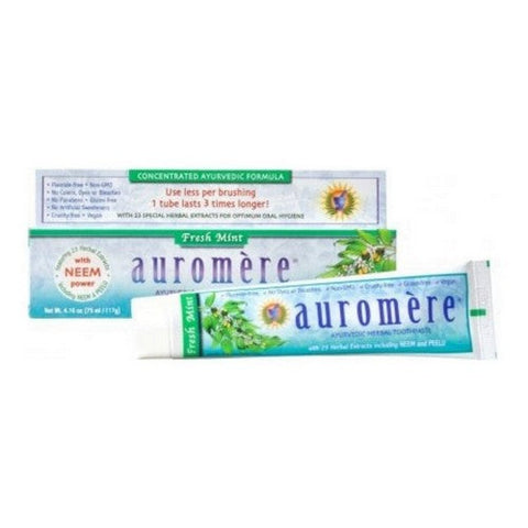 Auromere, Ayurvedic Herbal Toothpaste, Freshmint 4.16 Fl Oz Auromere