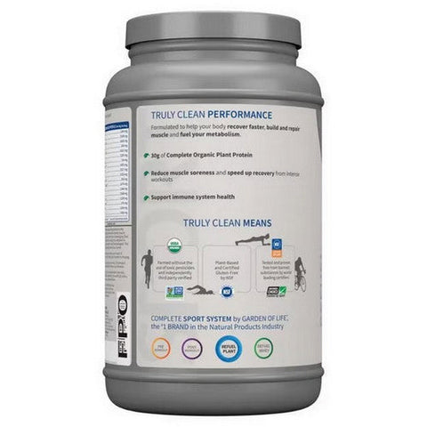 Garden of Life, Sport Organic Plant-Based Protein, Chocolate 29.6 Oz Garden of Life