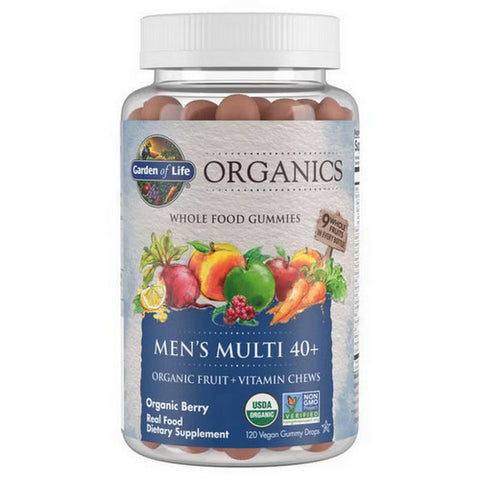 Organics men's Multi 40 Plus Organic Berry 120 Chews by Garden of Life