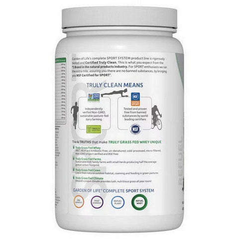 Garden of Life, Sport Certified Grass Fed Whey Protein Chocolate, 24.33 Oz Garden of Life