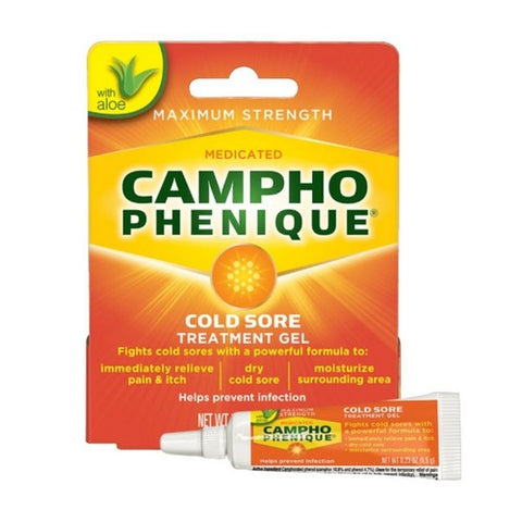 Campho-Phenique, Cold Sore Treatment Original Gel Formula, 0.23 Oz Campho-Phenique