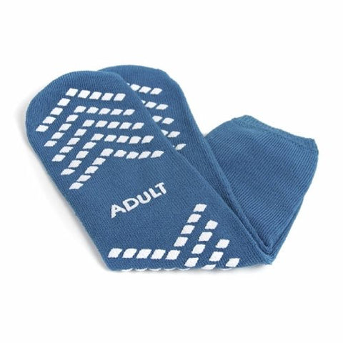 Slipper Socks McKesson Large Teal Above the Ankle Count of 48 by McKesson