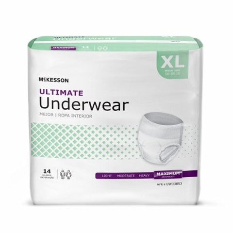 Unisex Adult Absorbent Underwear Count of 14 by McKesson