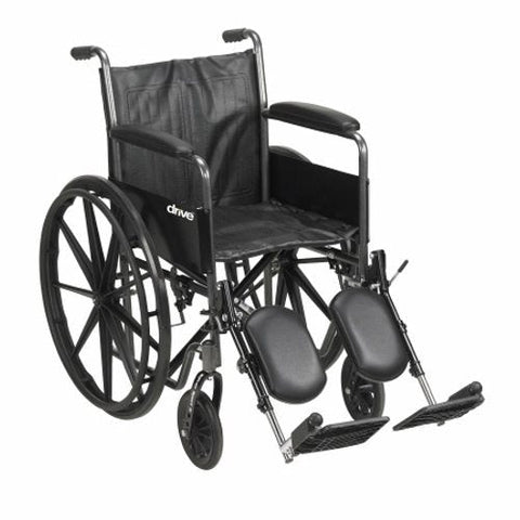McKesson, Wheelchair McKesson Composite Wheel Black 18 Inch Seat Width 300 lbs. Weight Capacity, Count of 1 McKesson