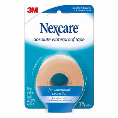 Nexcare, Waterproof Medical Tape Absolute Tan 1-1/2 Inch X 5 Yard Foam NonSterile, Count of 24 Nexcare