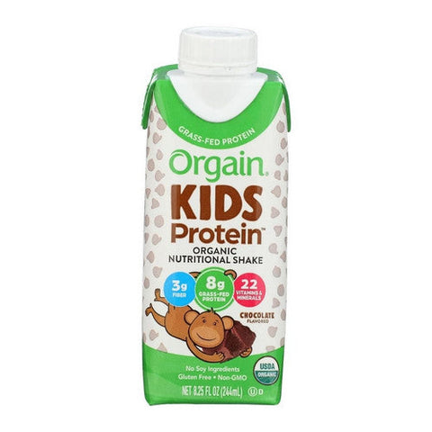 Orgain, Pediatric Oral Supplement Orgain  Kids  Protein Organic Nutritional Shake Chocolate Flavor 8¼ oz. Ca, 8.25 Oz Orgain