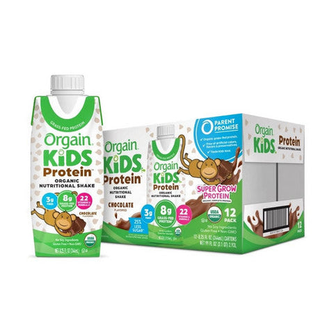 Orgain, Pediatric Oral Supplement Orgain  Kids  Protein Organic Nutritional Shake Chocolate Flavor 8Ã‚Â¼ oz. Ca, Count of 12 Orgain