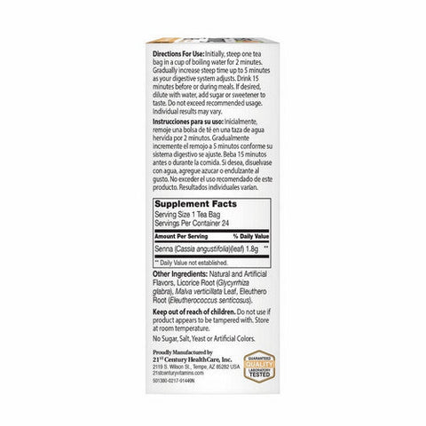 21st Century, Herbal Slimming Tea Peach-Apricot, 24 Bags