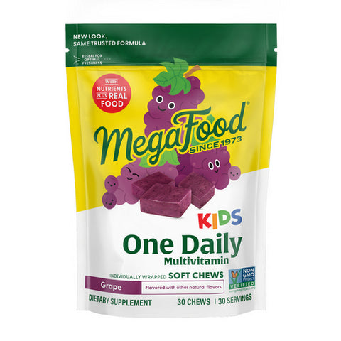 Kids Multivitamin Grape, 30 Soft Chews by MegaFood