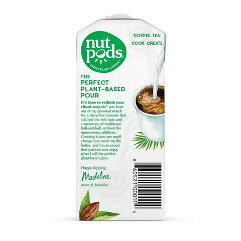 Nutpods, Original Almond and Coconut Unsweetened and Dairy-Free Creamer, 11.2 Oz(Case Of 12) Nutpods