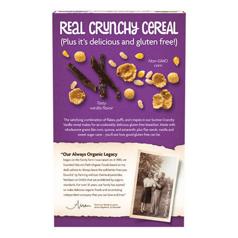 Natures Path, Organic Sunrise Crunchy Vanilla Cereal, 10.6 Oz(Case Of 12) Natures Path