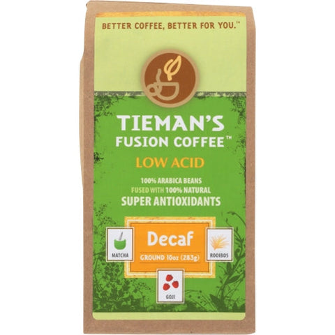 Tiemans Fusion, Coffee Grnd Decaf Fused, 10 Oz(Case Of 6) Tiemans Fusion