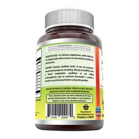 Amazing Nutrition, Amazing Omega Krill Oil, 1000 mg, 120 Softgels Amazing Nutrition