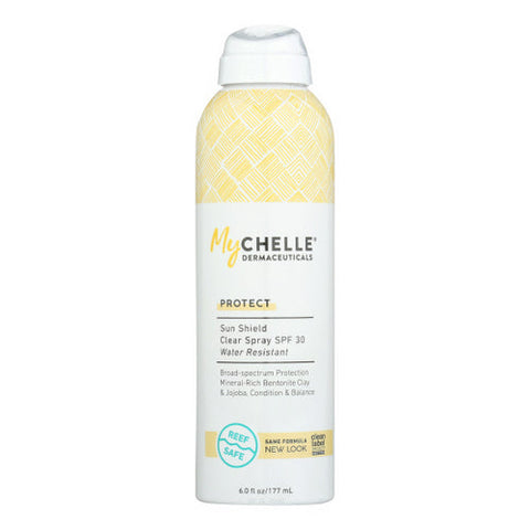 MyChelle Dermaceuticals, Sun Shield Clear Spray SPF 30 Water Resistant, 6 Oz MyChelle Dermaceuticals
