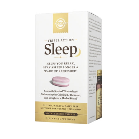 Solgar, Triple Action Sleep Tri-Layered, 60 Tabs Solgar