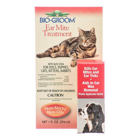 Bio Groom, Ear Mite Treatment with Aloe Vera, 1 oz Bio Groom