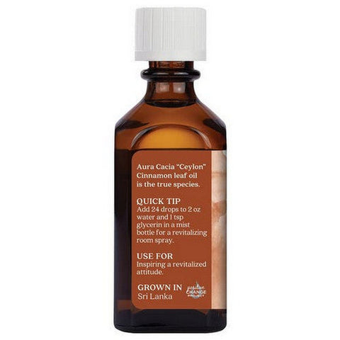 Aura Cacia, Essential Oil Cinnamon Revitalizing, 2 Oz Aura Cacia