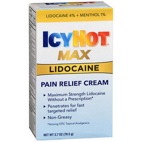 Icy Hot Lidocaine Pain Relief Cream 2.7 Oz by Icy Hot
