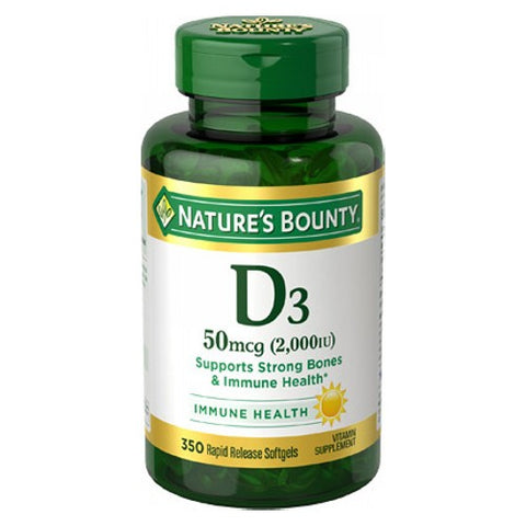 D3 2,000 IU Rapid Release 350 Softgels by Nature's Bounty