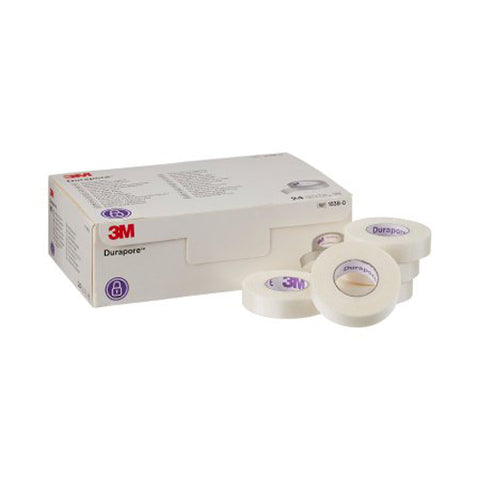 3M, Durapore Silk-Like Cloth Medical Tape 1/2 Inch x 10 Yard White, 1 Roll 3M
