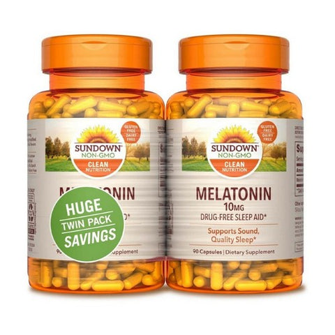 Melatonin Twin Pack 90 + 90 Count by Sundown Naturals