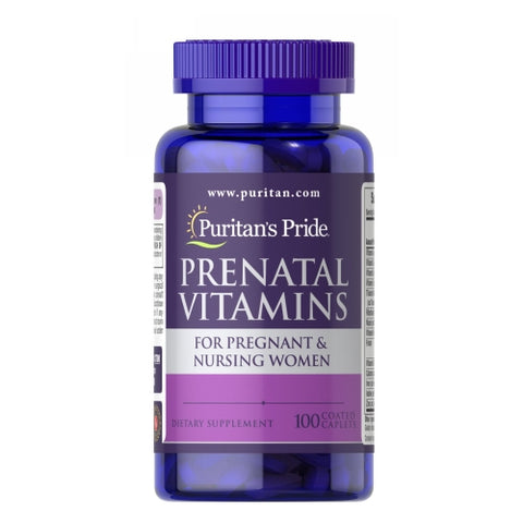 Prenatal Vitamins 100 Caplets by Puritan's Pride