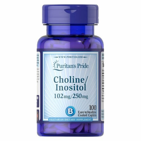 Puritan's Pride, Choline Bitartrate Inositol, 100 Softgels Puritan's Pride