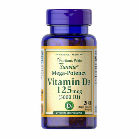 Vitamin D3 200 Softgels by Puritan's Pride