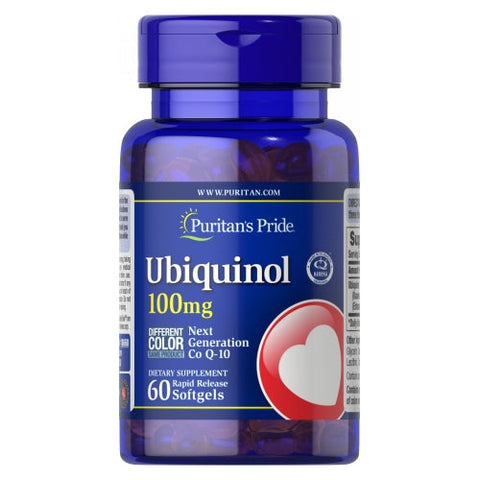 Puritan's Pride, Ubiquinol, 100 mg, 60 Rapid Release Softgels Puritan's Pride