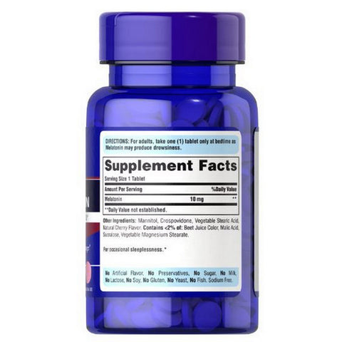 Puritan's Pride, Quick Dissolve Melatonin, 10 mg, 90 Tablets Puritan's Pride