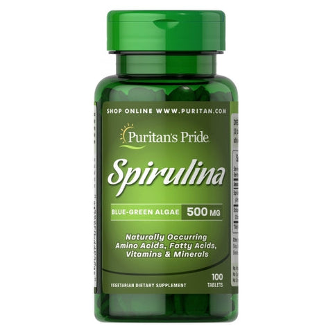 Puritan's Pride, Spirulina, 500 mg, 100 Tablets Puritan's Pride