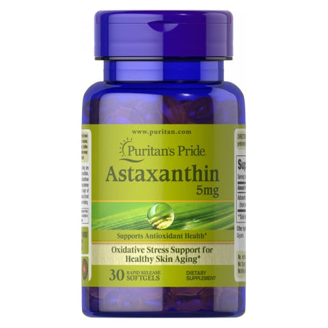 Puritan's Pride, Natural Astaxanthin, 5 mg, 30 Softgels Puritan's Pride