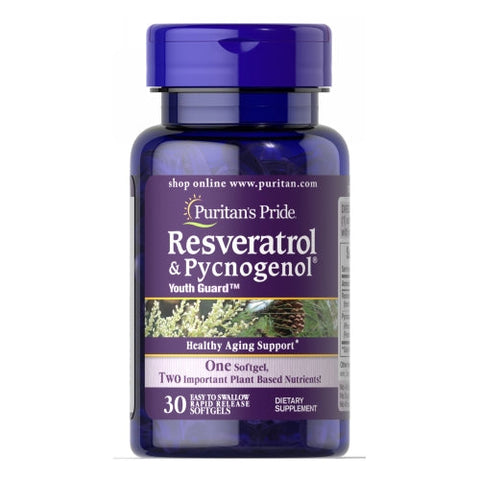Puritan's Pride, Resveratrol & Pycnogenol, 30 Softgels Puritan's Pride