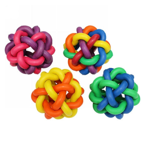 Multipet, Nobbly Wobbly Dog Toy 4" Assorted Colors, 1 Count Multipet
