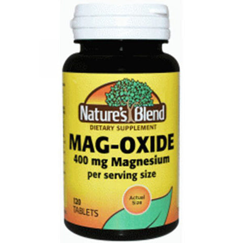 Nature's Blend, Magnesium Oxide, 400 Mg, 120 Tabs Nature's Blend