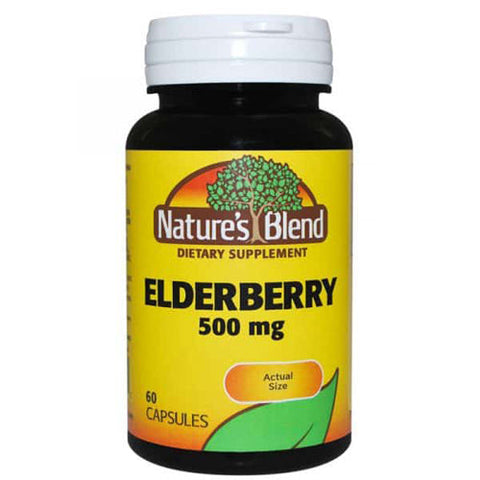 Nature's Blend, Elderberry, 500 mg, 60 Caps Nature's Blend