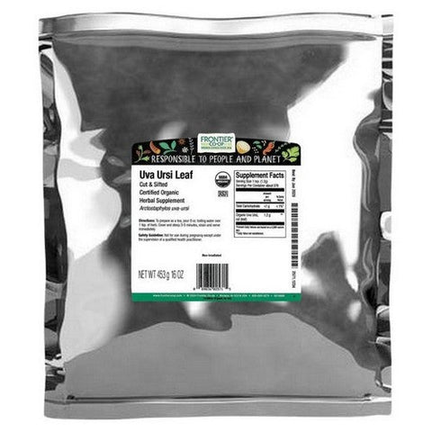 Frontier Coop, Organic Uva Ursi Leaf Cut & Sifted, 16 Oz Frontier Coop