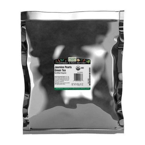 Frontier Coop, Organic Jasmine Pearls Green Tea, 1 Lb