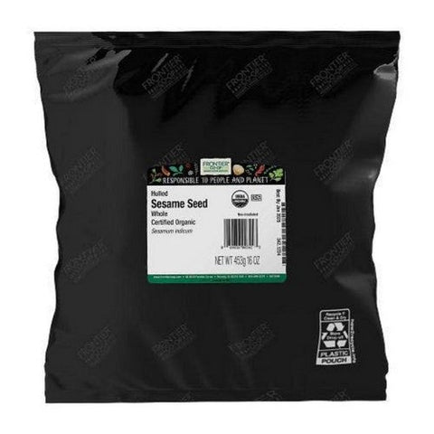Frontier Coop, Whole Organic Hulled Sesame Seed, 1 Lb