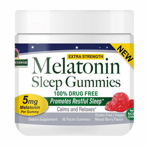 Nature's Answer, Melatonin Sleep Gummies Mixed Berry, 45 Gummies Nature's Answer