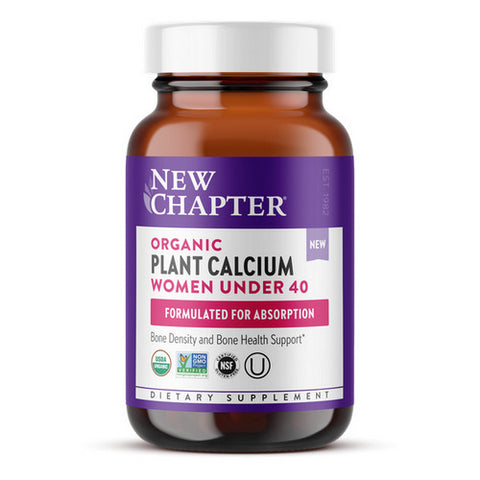 New Chapter, Organic Plant Calcium Women Under 40, 90 Tabs New Chapter