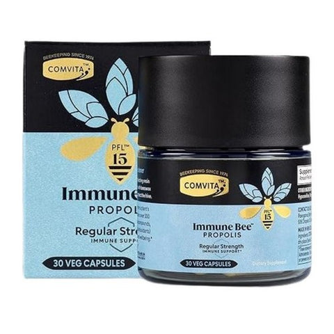 Comvita, Immune Bee Propolis Extract PFL15 Regular Strength, 30 Capsules Comvita