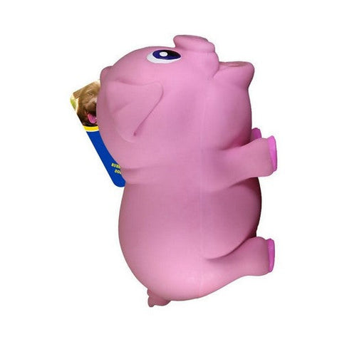 Petsport, Naturflex Pig Latex Dog Toy, Large / 8.5 Inches, Pink Petsport