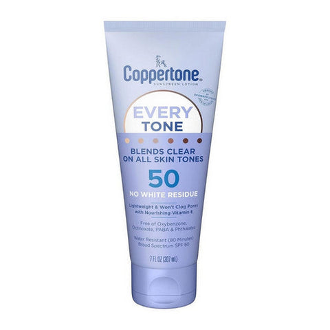 Coppertone, Every Tone Sunscreen Lotion SPF 50, 7 Oz Coppertone