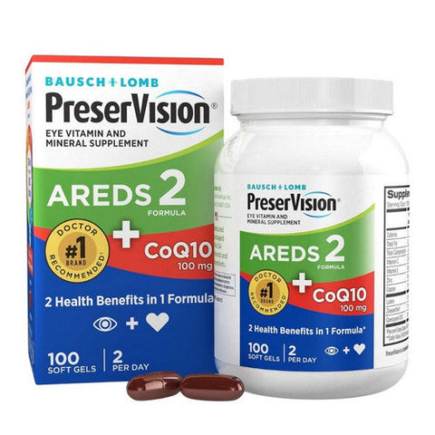 Purpose, Reservision Areds 2 And COQ10, 100 Count Bausch + Lomb