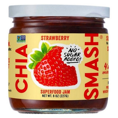 Chia Smash, Oswald Chia Smash Strawberry Jar, 8 Oz (Case Of 6) Chia Smash