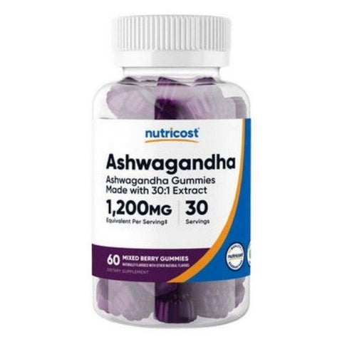 Nutricost, Ashwagandha Gummies, 1200 Mg, 60 Count Nutricost